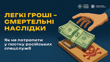ЛЕГКІ ГРОШІ – СМЕРТЕЛЬНІ НАСЛІДКИ... Як не потрапити у пастку російських спецслужб